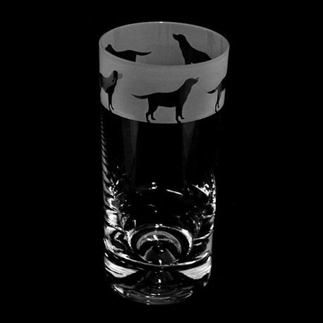 Animo Labrador Dog Highball Tumbler Glass