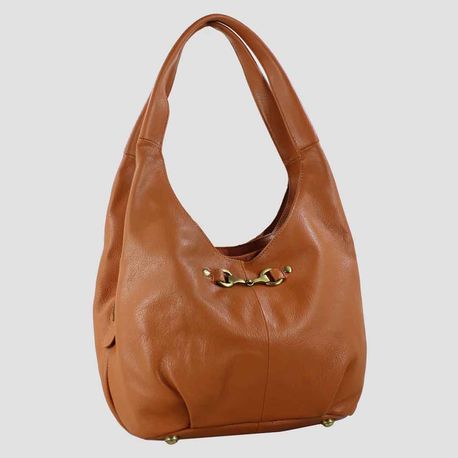 Grays Grace Slouchy Snaffle Leather Handbag in Tan