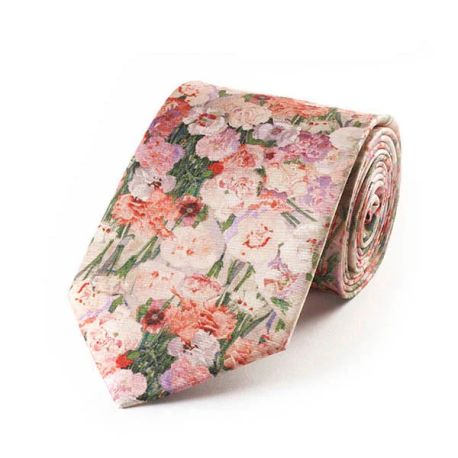 Fox &amp; Chave Mackintosh Pinks Silk Tie