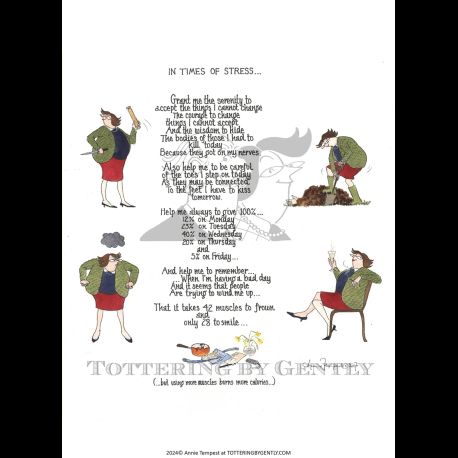 Tottering by Gently - In times of Stress Print