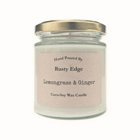 Lemongrass &amp; Ginger – Hand Poured Coco-Soy Wax Candle