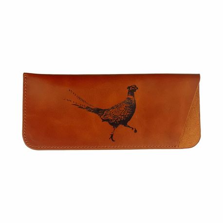 Selbrae House Leather Pheasant Glasses Case