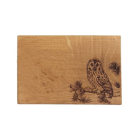 Selbrae House Tawny Owl Oak Serving Board - 30cm