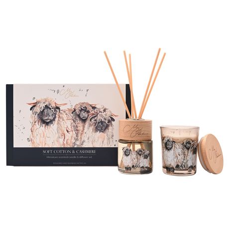 Meg Hawkins Mini Candle &amp; Diffuser Set Sheep - Cashmere &amp; Wool