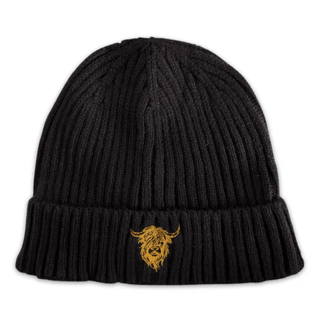 Highland Cow Wool Mix Beanie Hat