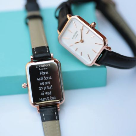 Architēct Lille Watch – Brilliant White, Handwriting Engraving