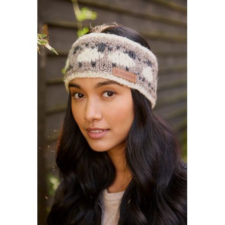Pachamama Sheep Merino Wool Headband Mushroom