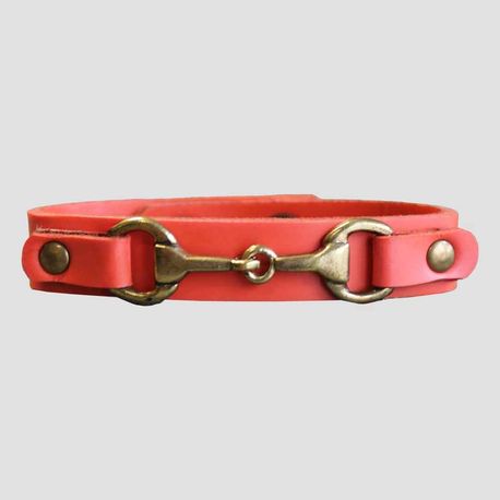 Grays Snaffle Bracelet Coral