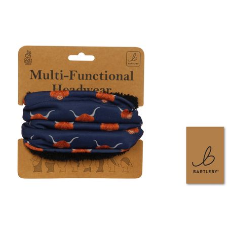 Bartleby Multi-Functional Headwear/Snood - Highland Cow