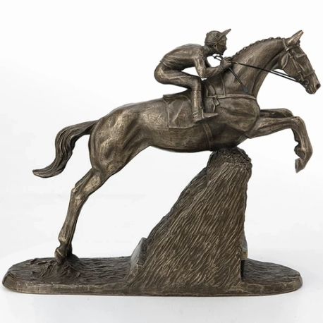 Harriet Glen Steeple Chaser Horse Bronze Sculpture