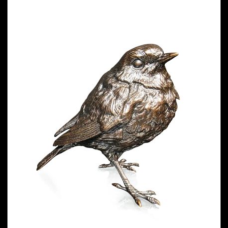 Richard Cooper Robin Standing Bronze Sculpture