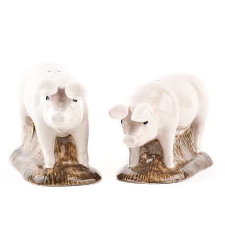 Quail Ceramics British Lop Pig Salt and Pepper Set