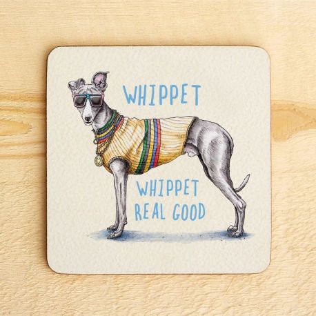 Whippet Dog Drinks Coaster
