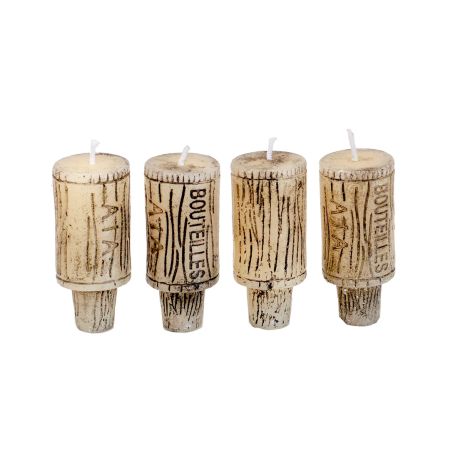 Wine Cork Candles (Set of 4)