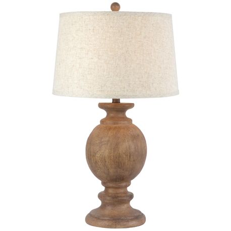 Clarion Table Lamp With Edged Linen Shade
