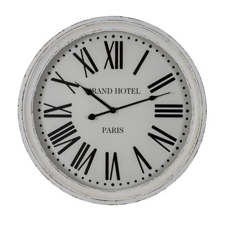 Hotel Paris White Clock With Glass