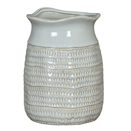 Tava Cylinder Hewn Vase