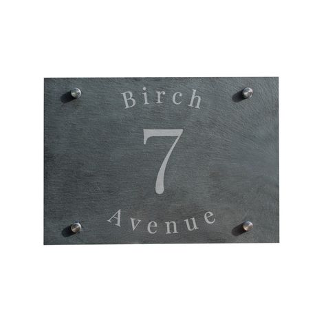 Personalised Slate House Sign