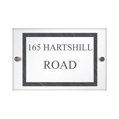 Personalised Slate Effect Acrylic House Sign