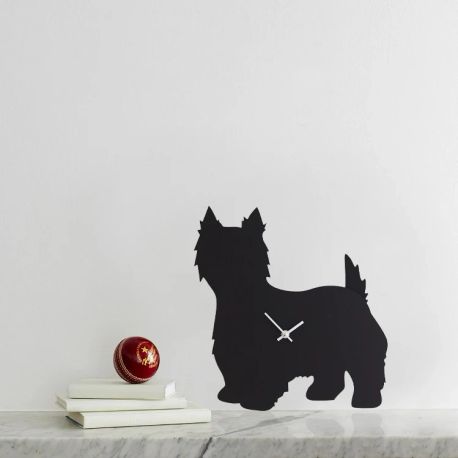 West Highland Terrier Wagging Tail Wall Clock