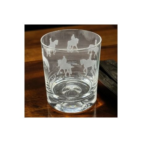 Elegance Horse Dressage Whisky Glass Tumbler
