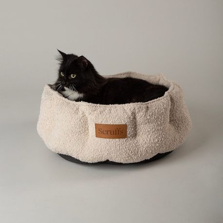 Scruffs Boucle Cat Bed - Ivory