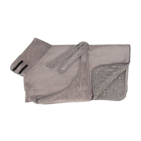 Scruffs Expedition Deluxe Noodle &amp; Microfibre Dog Drying Coat - Storm Grey