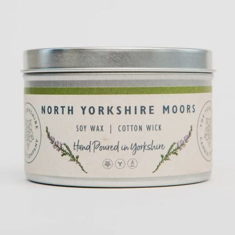 North Yorkshire Moors Large Tin Soy Wax Candle