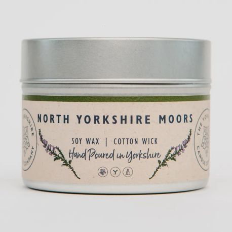 North Yorkshire Moors Small Tin Soy Wax Candle