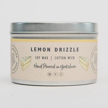 Lemon Drizzle Large Tin Soy Wax Candle