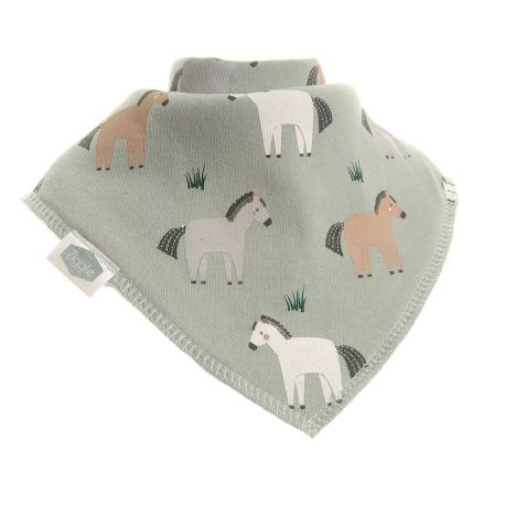 Horse Print Baby Bib