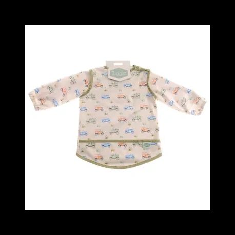 Farm Vehicles Coverall Feeding Baby Bib