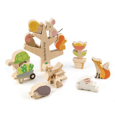 Tender Leaf Stacking Garden Friends Wooden Toy
