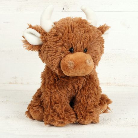 Jomanda Highland Cow Plush Toy in Brown 20cm