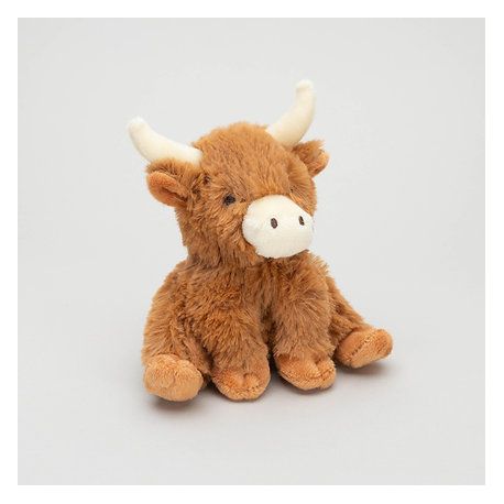 Jomanda Highland Cow With Horns Mini Plush Toy 11cm