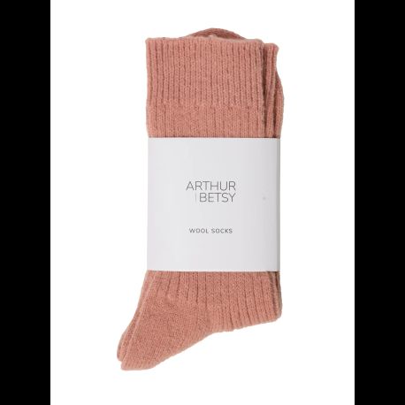 Luxury Alpaca Wool Socks in Muted Rose Pink