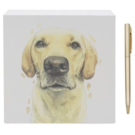 Gold Labrador Memo Notepad