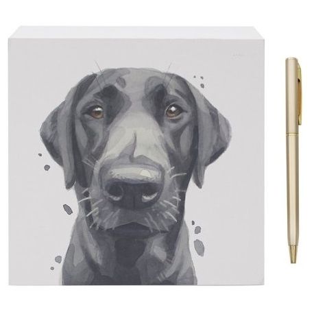 Black Labrador Memo Notepad
