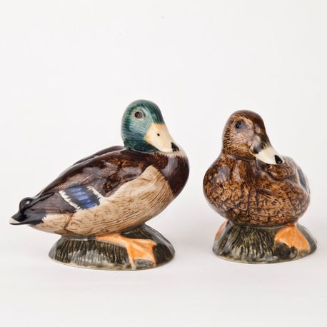 Quail Ceramics Mallard Duck Salt and Pepper Set