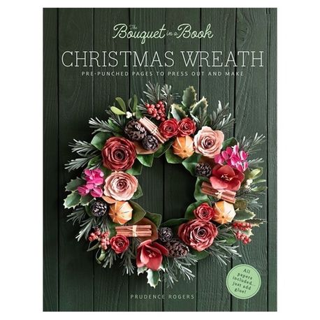 The Bouquet in a Book Papercraft Christmas Wreath Kit