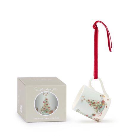Sophie Allport Cosy Christmas Mini Mug Bauble