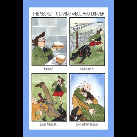 Tottering The Secret to Living Well and Longer Tea Towel