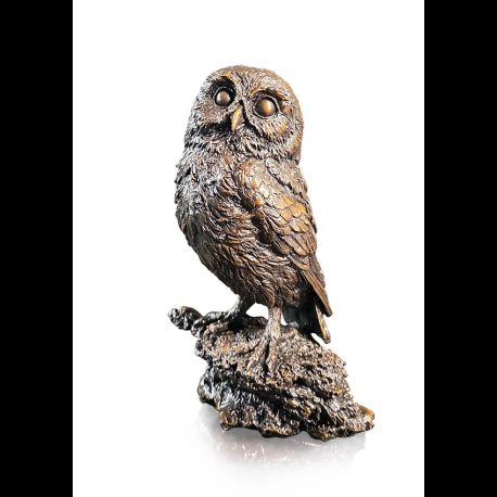 Richard Cooper Little Owl Bronze Sculpture